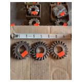 Lot of 3 Staggered Tooth Side Milling Cutters – Approx. 3” HSS Arbor Mount Machine Shop Tooling