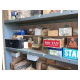 Contents of shelves machine screws, stove bolts, carriage bolts various sizes