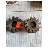 Two concave milling cutters 2”