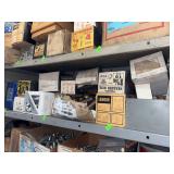 Contents of shelves various sizes hex bolts