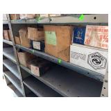 Contents of shelves various sizes hex bolts