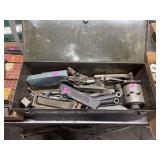 metalworking tools, for a metal lathe in a metal tool box