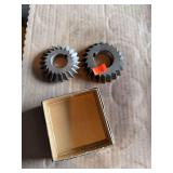Lot of 2 Involute Gear Cutters & National Twist Drill Tool Box – Machinist Milling Cutters