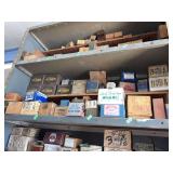 Contents of shelves machine screws various sizes