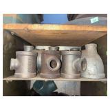 Cubby of galv/black pipe fittings