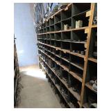 90 Bin Cubby Shelf 122'×77' (Contents Not Included)