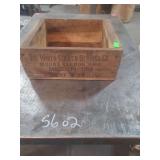 vintage wooden shipping crate manufactured by The Timken Roller Bearing Co. from Canton, Ohio.