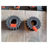 Lot of 2 HSS Staggered Tooth Side Milling Cutters – Arbor Mount Machine Shop Cutters