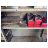 Misc chain links nuts and bolts.