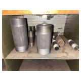 Cubby of galv/black pipe fittings