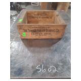 vintage wooden shipping crate manufactured by The Timken Roller Bearing Co. from Canton, Ohio.