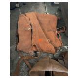 leather welding chaps or aprons