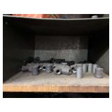 Cubby of galv/black pipe fittings