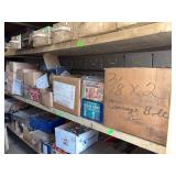 Contents of shelves miscellaneous carriage bolts