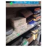 lot contains various sized chains,cr universal joints, and 8ft piece of cable