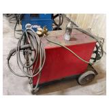 Lincoln Electric Wire-Matic 250 MIG Welder w/ Gun, Leads, Regulator & Cart – Industrial Welding System