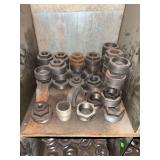Cubby of galv/black pipe fittings