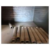 Shelf of black/ galvanized pipe fittings