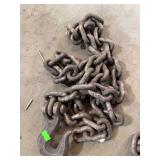 Chain approx 6ft long, hook on one end