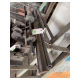 industrial metal stock, steel tubing or round bar stock various piece of metal