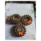3- Side Milling Cutter: 2: 3×5/8×1-1/4 and 3×1/2×1