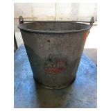 Galvanized pail.