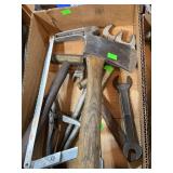 Box of assorted hand tools