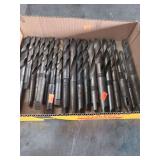 1 lot containing several tapper shank carbon steel drill bits