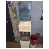 lot contains  a avalon hot and cold 5 gallon water dispenser