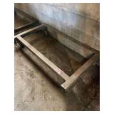 Metal cart with casters. Approximately 4‘ x 2‘