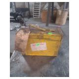 vintage metal ammunition storage box,