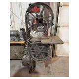 Vintage Industrial Vertical Band Saw w/ Cast Iron Table – Heavy Duty Shop Saw