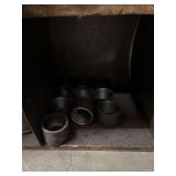 Cubby of galv/black pipe fittings