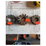 Three Concave milling cutter approximately 2”