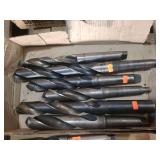 1 lot containing 6 tapper shank carbon steel drill bits