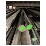 One piece of solid round steel. Approximately 1 1/4”x10