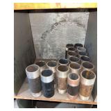 Cubby of galv/black pipe fittings