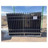 Wrought Iron Fencing post caps brackets & screws 300FT 10FT(L) x 7FT(H) 30 fence panels & 31 Posts