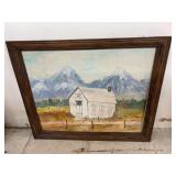 Hand painted wall art