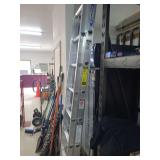 lot contains a Werner 20ft extension ladder