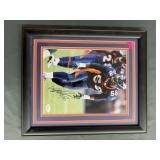 Von Miller image, matted and framed, with Letter of Authenticity