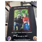John Elway and Smokey the Bear laminated poster