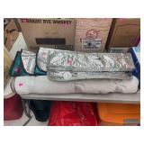 Car shades and a rug size unknown