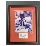 Billy Thompson image, matted and framed