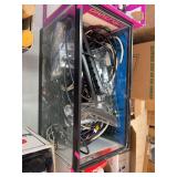 Fish tank with miscellaneous cords