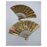 Brass hand fans