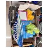 Box of miscellaneous cleaning chemicals