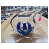 Glass clown fish decor.