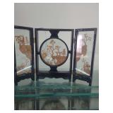 lot contains a vintage Chinese cork diorama (also known as a cork carving or cork sculpture).