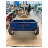 Walk behind lawn spreader